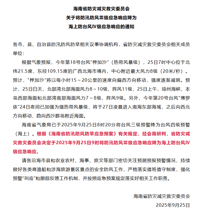 海南台风预警降级：官僚们的及时雨