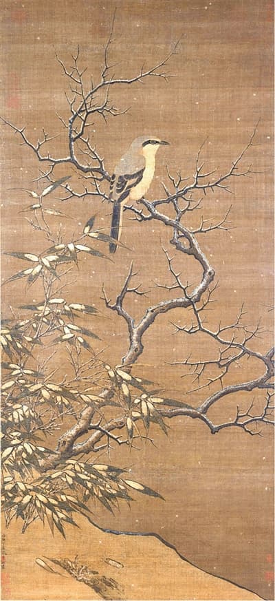 静观之境存风骨：解析《雪树寒禽图轴》背后的文化密码