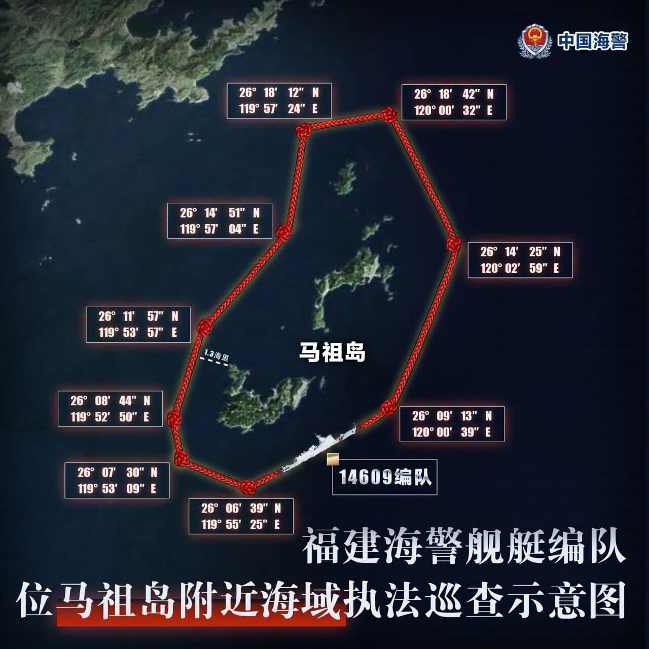 专家称福建海警在马祖岛附近的执法巡查是"最合理的国家安全投入"