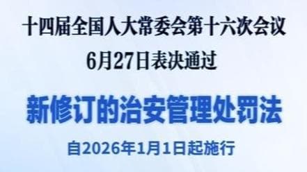 新修订的治安管理处罚法：你我生活中的“定海神针”？