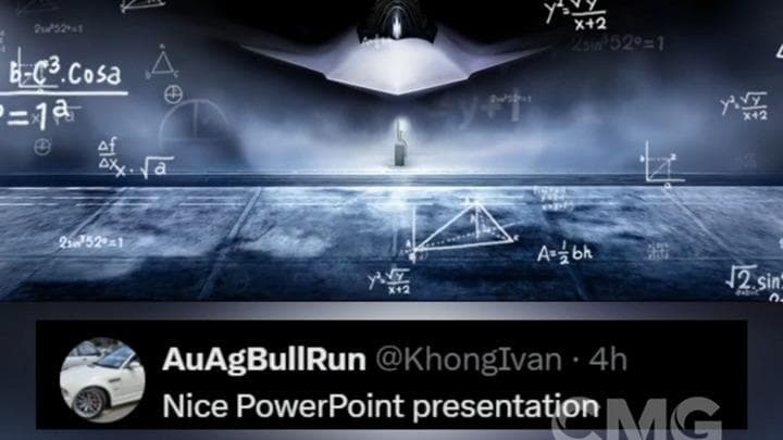 美公布"最强"第六代战机最新画面遭群嘲：高中PPT水平引发质疑